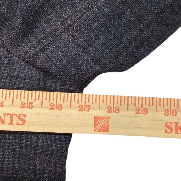 Pronto-Uomo Charcoal 100% Lambs Wool Blazer Jacket Sport Coat Men's Size 50 Reg - Picture 4 of 9